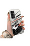 Samsung Galaxy S24 Fe Compatible Stylish Racing Car Pattern Acrylic Back Panel Silicone Edge Shock Absorbing Case