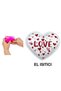 Heart Pocket Heater with Love Message, Hand Warmer, Hot Water Bag Pvc 9cm - 5