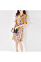 Women's Yellow Floral Dress - 3