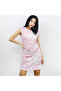 Women's Pink Tie-dye print Sleeveless Dress - 3