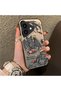 iPhone 16 Plus Compatible Hard Acrylic Back Silicone Edge Lens Protection Case Dragon - 2