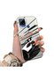 Realme C15/C25/C25S Compatible Stylish Racing Car Pattern Acrylic Back Panel Silicone Edge Shock Absorbing Case