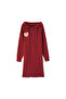 Women's Red Midi Dress - 3