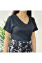 Women's Black Floral Wrap Dress - 4