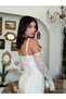 Women's White Lace Strap Heart Neckline Waist Ruffle Fitted Midi Dress - 7