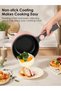 Electric Hot Pot Mini Electric Skillet Adjustable Power Nonstick Portable Cooking Pot Multi Ramen Cooker for Noodles, Soup, Steak, Eggs, Oatmeal, Home, Office, Dorm Room, and Travel - 5