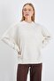 Beaded Floral Embroidered Knit Sweater - 5
