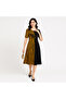 Women's Black A-line Midi Dress - 2
