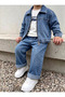 Boy's Denim Suit 3-Piece Denim Jacket T-Shirt Trousers Combination |   Stylish 3-Piece Denim Set - 6
