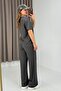 Women's Modal Bottom Top Basic Tracksuit Set Anthracite - 4
