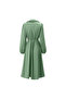 Women's Green Wrap Long sleeve Midi Dress - 5