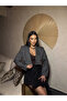 Anthracite double crop jacket