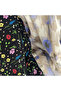 Women's Black Floral Long sleeve Midi Dress - 6