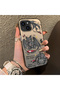 iPhone 15 Plus/14 Plus Compatible Hard Acrylic Back Silicone Edge Lens Protection Case Dragon - 3