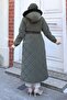 Nova Belted Quilted Coat Khaki 3000 - 4