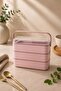 3-Piece Feeding Bowl with Spoon and Fork, Pink