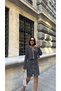 Women's Ecru - Ekru Skirt Set with Stone and Glitter Woven Crop Jacket and Mini Skirt - 3