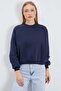 3 Yarn Basic Crew Neck Oversize Sweatshirt - 5