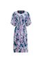 Women's Floral Round neck Midi Dress - 4