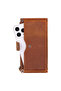 Lozan strap saddle heritage genuine leather crossbody wallet bag - 3