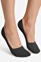 Premium - Laser Cut Combed Cotton Sneaker Ballet Socks Black-Tan 2-Pack - 3