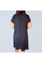 Women's Black V-neck Dress - 6