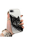 iPhone 7/8/Se 2020 2022 Compatible Hard Acrylic Back Silicone Edge Lens Protection Case Wolf