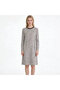Women's Gray Round neck Long sleeve Midi Dress - 4