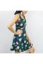 Women's Green Floral Dress - 6