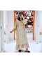 Women's Floral Long sleeve Maxi Dress - 2