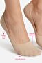Premium - Laser Cut Combed Cotton Sneaker Ballet Socks Black-Tan 2-Pack - 2