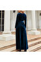 Women's Blue Maxi Dress - 3