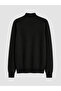 Vizyon New Season Black Half Turtleneck Men's Sweater - 5