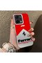 Oppo Reno 14/14F Compatible Stylish Racing Car Pattern Acrylic Back Panel Silicone Edge Shock Absorbing Case - 2