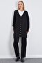 Jacquard V-Neck Buttoned Cardigan - 7