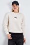 3 Thread Signature Embroidered Oversize Sweatshirt with Stopper - 2