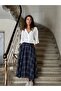 Valerie Flared Long Skirt Women's Night Blue - 2