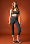 Ds Lara Smoked Knee-Length Leggings High Waist, Gathering and Stretching Effect - 2