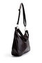 Women's Shoulder Bag with Metal Ring and Clip Detail Sofia Brown - 3