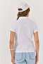 Women's Buttoned Polo Collar Short Sleeve Tshirt Ecru - 5