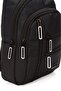 Men's Fabric Bodybag with USB Headphone Outlet Chest and Shoulder Bag Black-White - 5