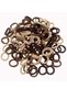 200Pcs Nylon Toddler Hair Elastics Ponytail Holder Soft & Seamless Baby Hair Ties, Colorful Rubber Bands for Girls, Gentle on Hair, 2.4cm Diameter-Brown Colors - 2