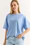 Oversize Two Thread Tshirt Blue - 6