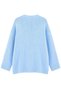 1039 women's loose soft textured oversize basic knit sweater baby blue - 3