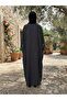 Oversized Robe Dress with Detailed Sleeves, Made from Melange Fabric, Suitable for Sizes 46-60. - 6