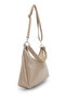 Women's Shoulder Bag with Metal Ring and Clip Detail Sofia Beige - 3