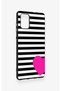 Samsung-A71 Compatible Striped Heart Patterned Silicone Case - 3