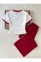 Children's Little Cherry Printed Striped T-Shirt and Sweatpants Set - 2