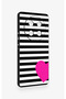 Honor Magic 7 Lite 5g Compatible Striped Heart Pattern Silicone Case - 3