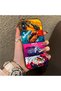 iPhone XS Max Gtr Racing Car Themed Stylish Case Hard Acrylic Back Soft Silicone Edge Shockproof Case - 2